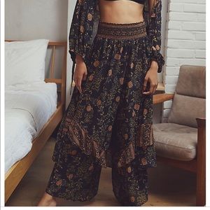 Free People Daybreak Lounge Pants Black NWT